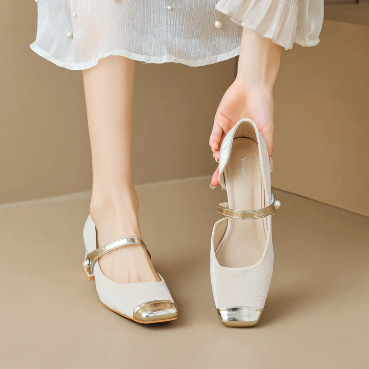 Duttini | Pearl-Tip Mary Janes