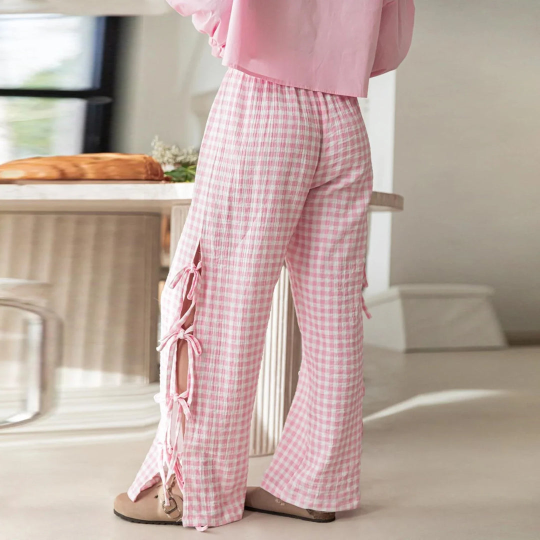 Duttini | Checkered Cotton Trousers