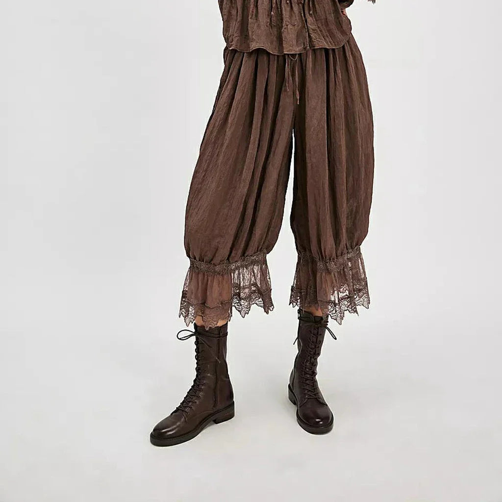 Duttini | Lace Lantern Pants