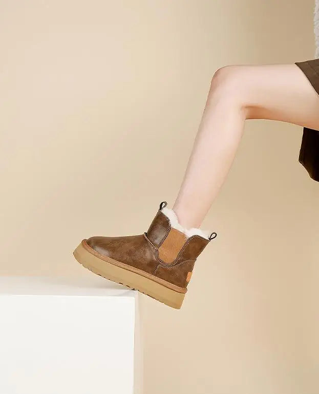 Duttini | Leather Fur Boots
