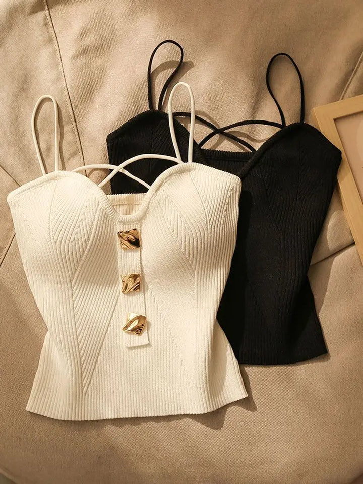 Duttini | Silk Camisole for Women in Ivory