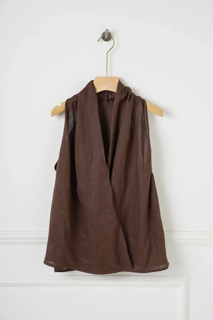 Duttini | Drape Linen Vest