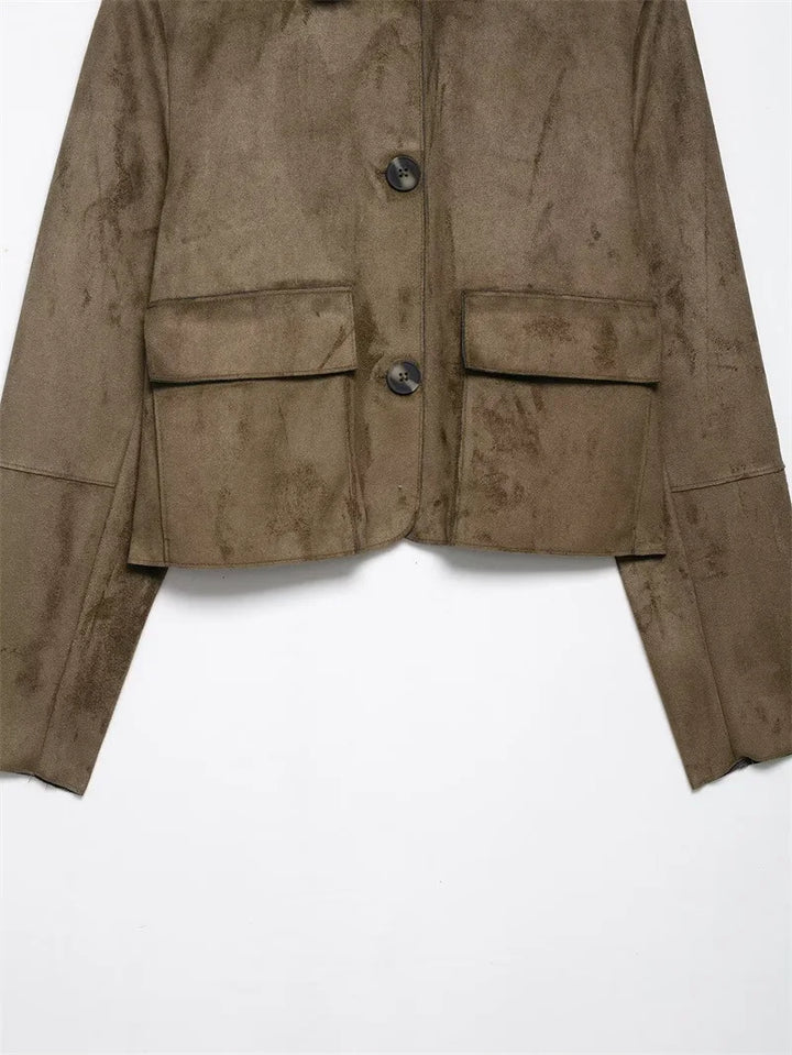 Duttini | Suede Cropped Jacket