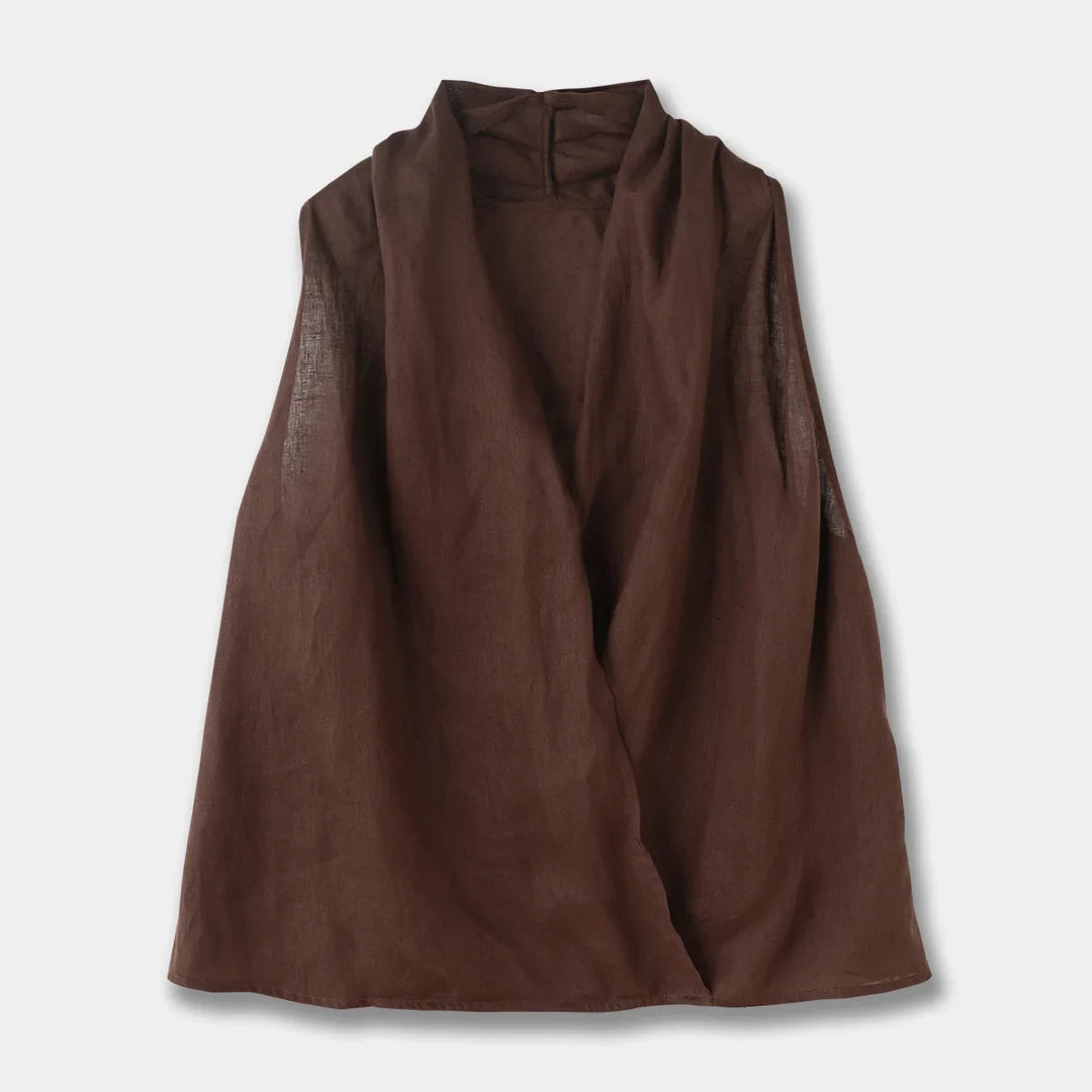 Duttini | Drape Linen Vest