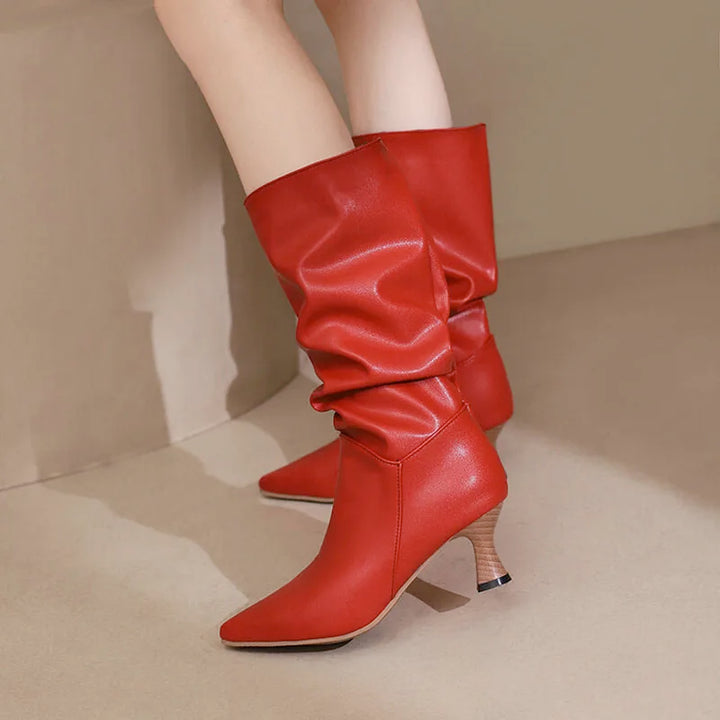 Duttini | Mid-Calf Heel Boots