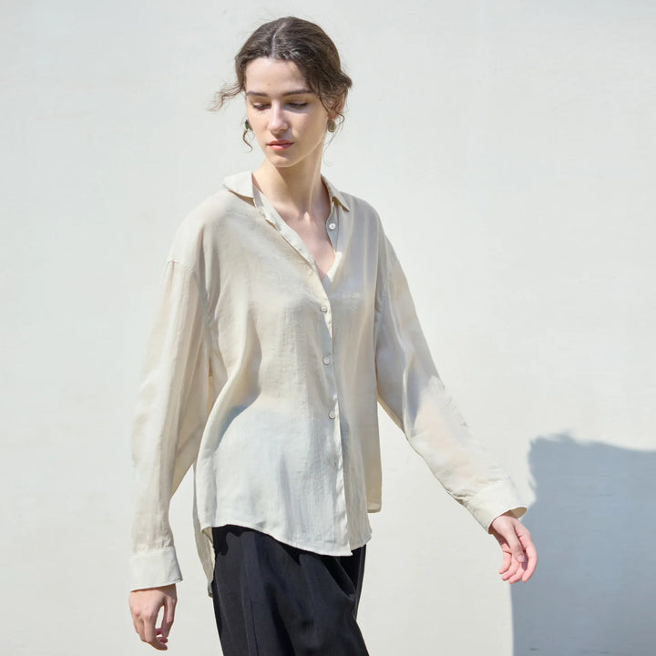 Duttini | Relaxed Ramie Button Down Shirt