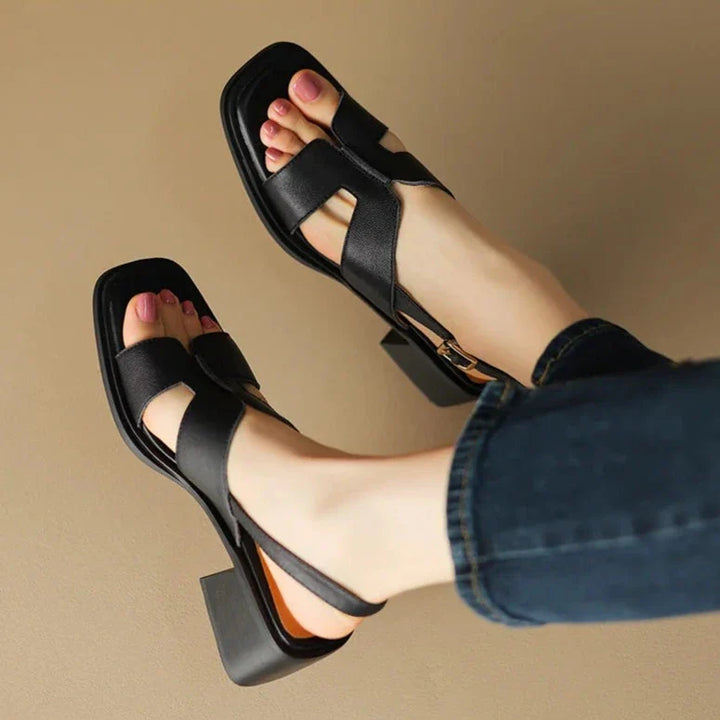 Duttini | Leather Heeled Sandals