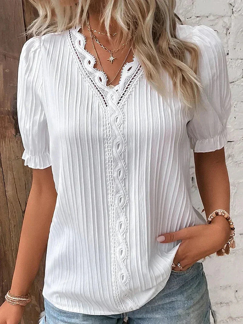 Duttini | Elegant Blouse With Enchanting Details with Graceful Drape