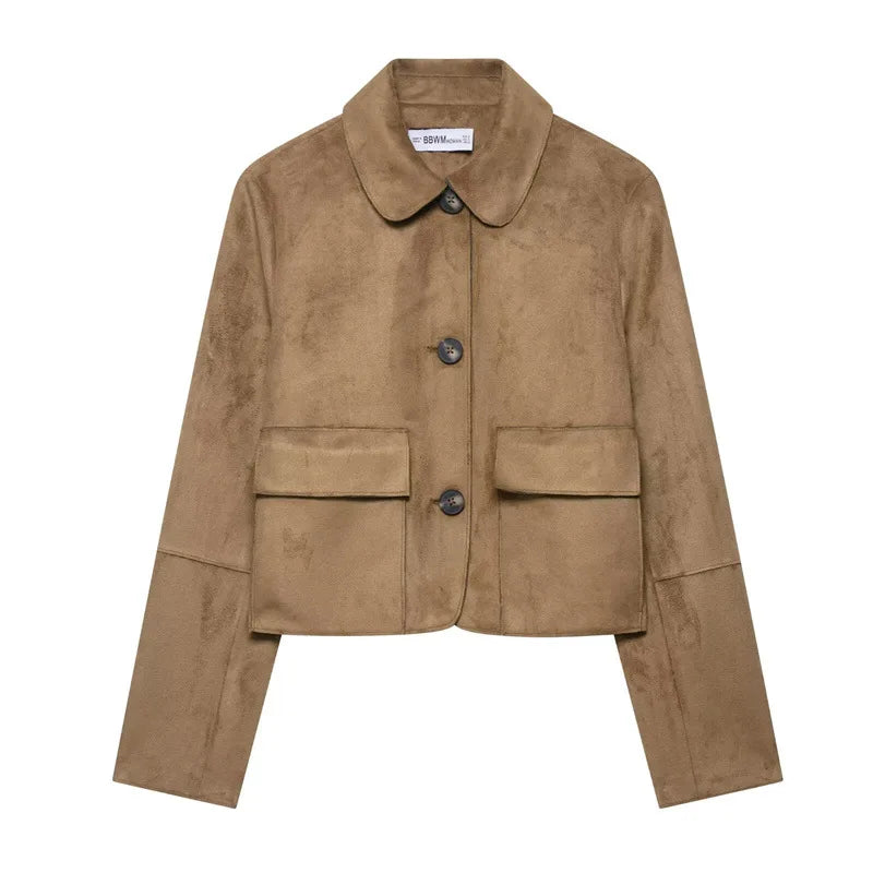 Duttini | Suede Cropped Jacket
