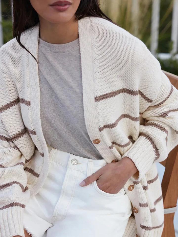 Duttini | Organic Striped Cardigan