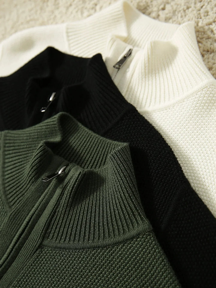 Duttini | Wool Zip Cardigan