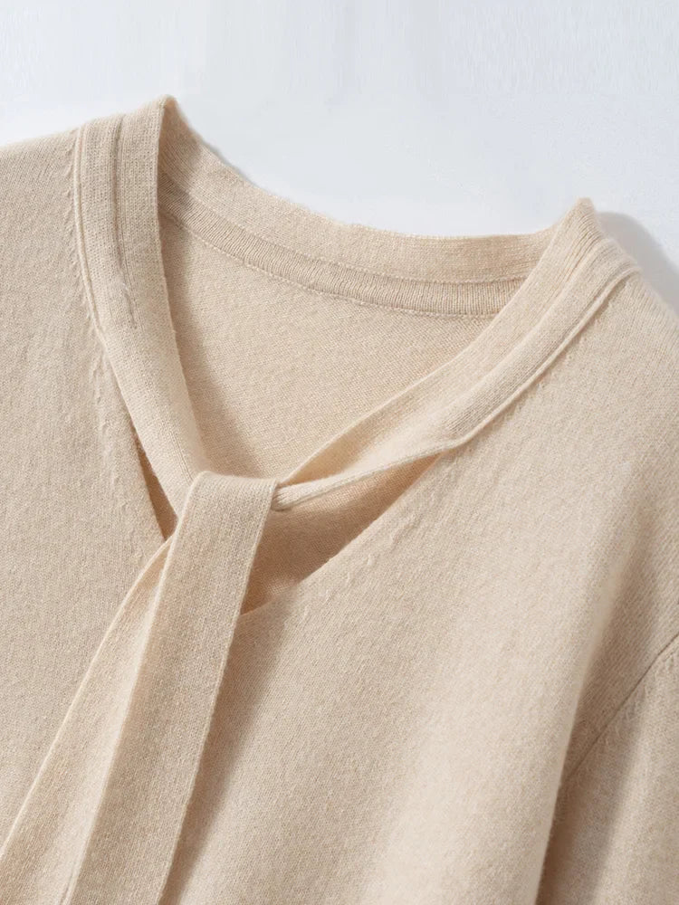 Duttini | Cashmere Pullover with Scarf Collar