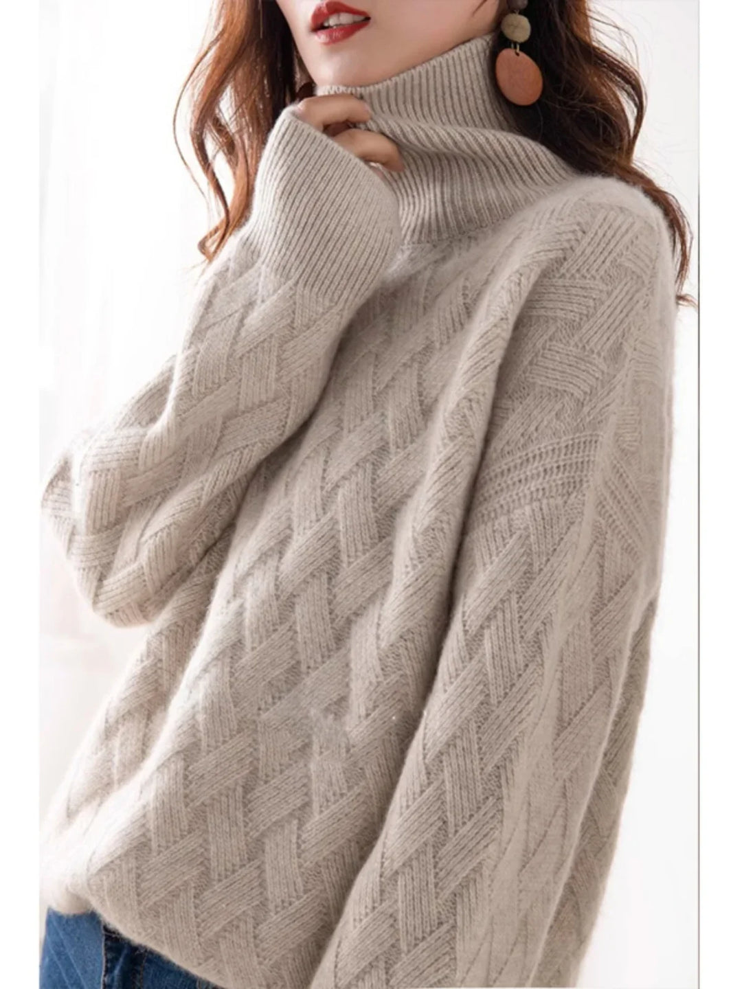 Duttini | Cable Turtleneck Sweater