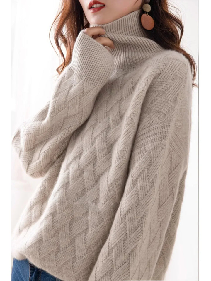 Duttini | Cable Turtleneck Sweater