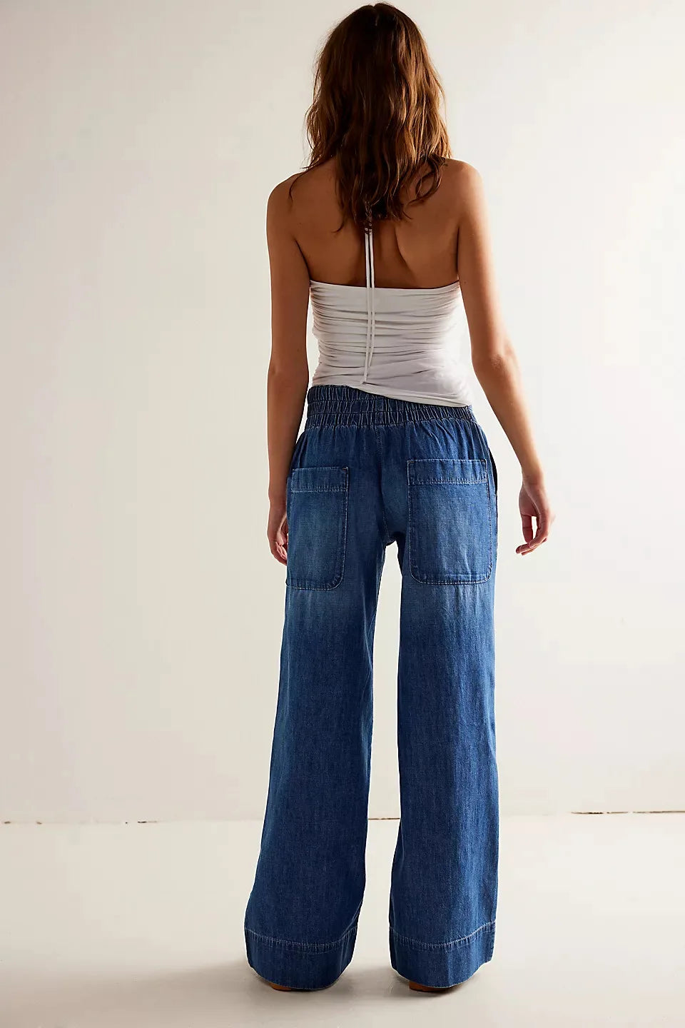 Duttini | Wide-Leg Denim Jeans for Women in Blue