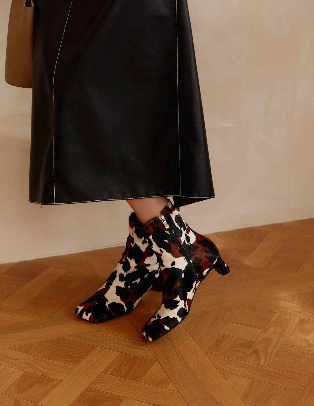 Duttini | Calf Hair Ankle Boots