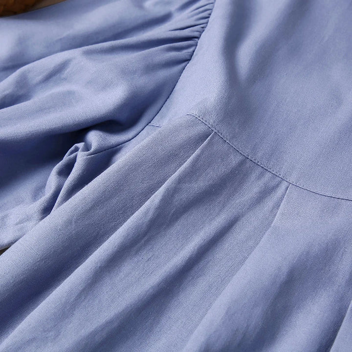Duttini | Gathered Lantern Sleeve Blouse