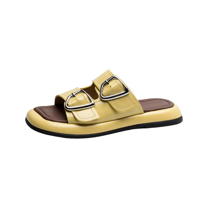 Duttini | Twin-Buckle Slide Sandals