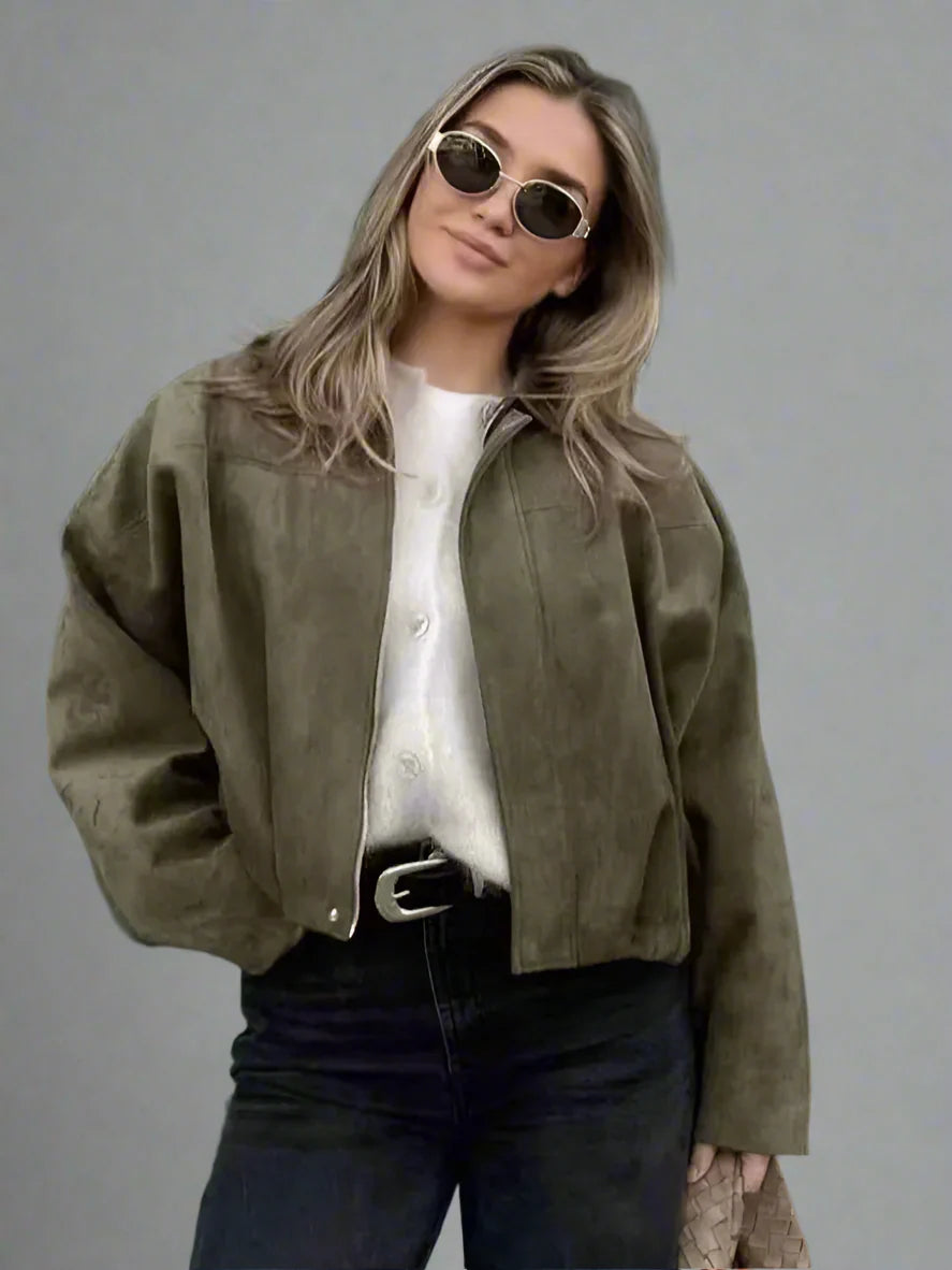 Duttini | Women's Suede Bomber