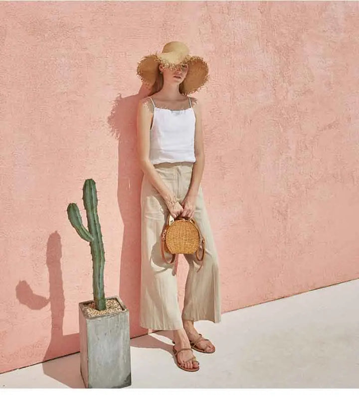 Duttini | Satin Strap Linen Cami