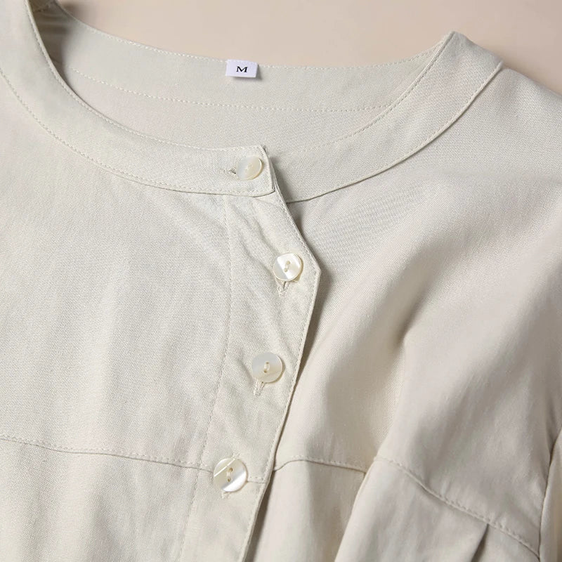 Duttini | Gathered Lantern Sleeve Blouse