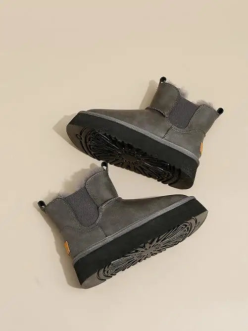 Duttini | Leather Fur Boots