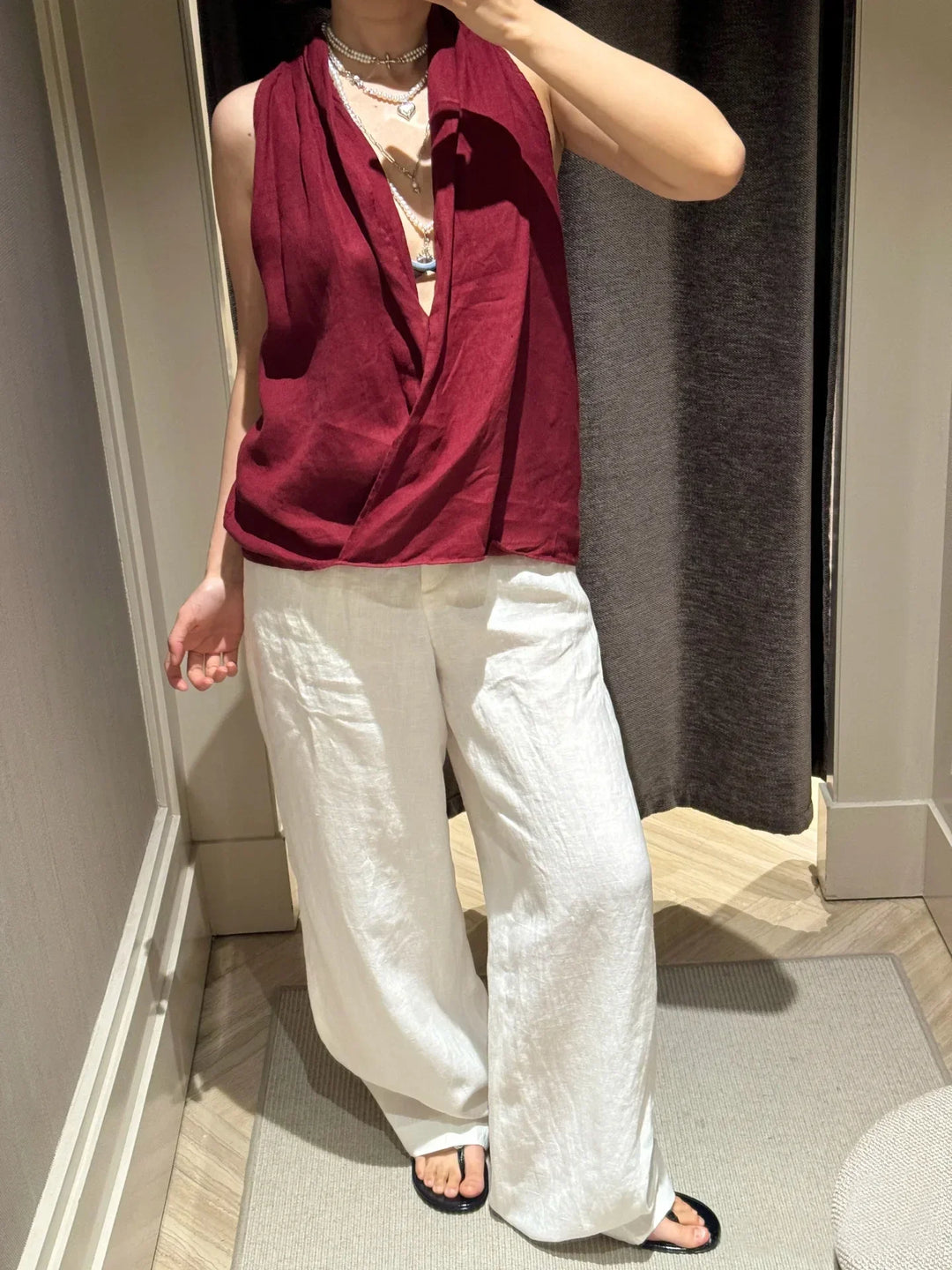 Duttini | Drape Linen Vest