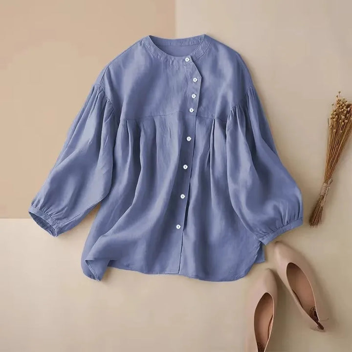 Duttini | Gathered Lantern Sleeve Blouse