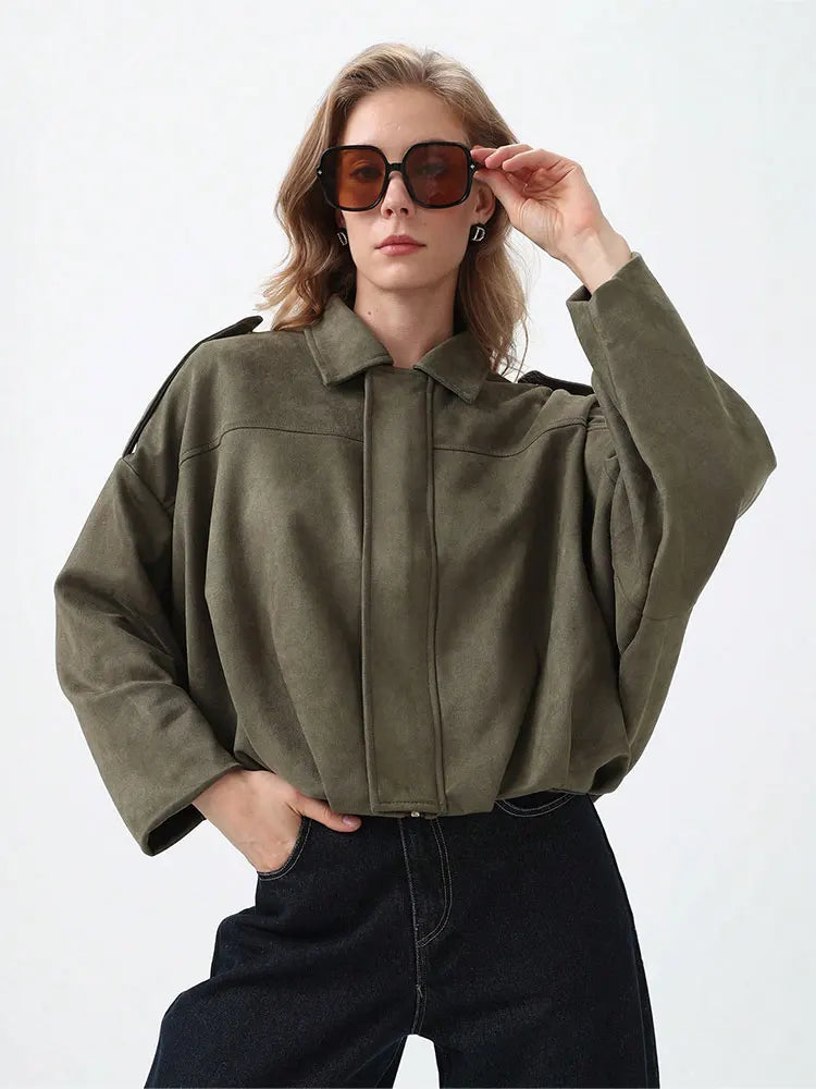 Duttini | Women's Suede Bomber