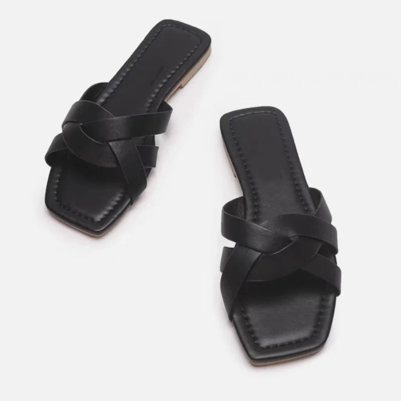 Duttini | Woven Slide Sandals