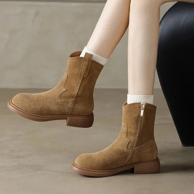 Duttini | Leather Zipper Boots