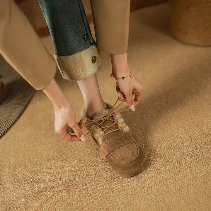 Duttini | Suede Wool Moc Boots