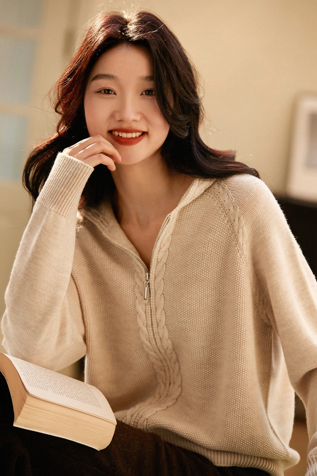 Duttini | Cashmere Hooded Cardigan