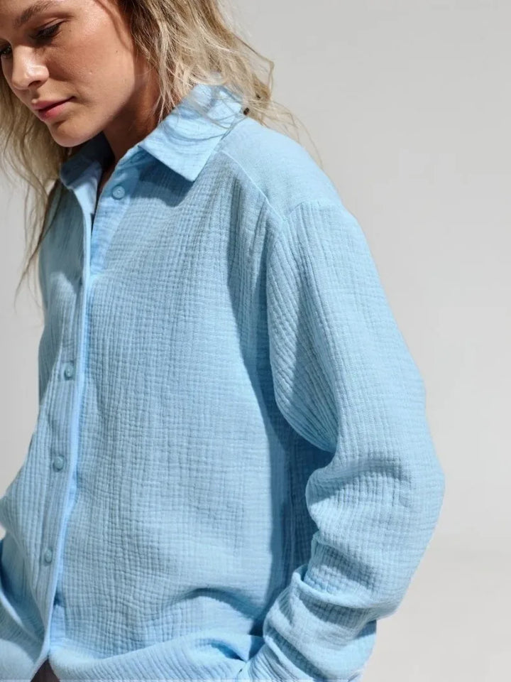 Duttini | Cotton Summer Shirt for Men in White
