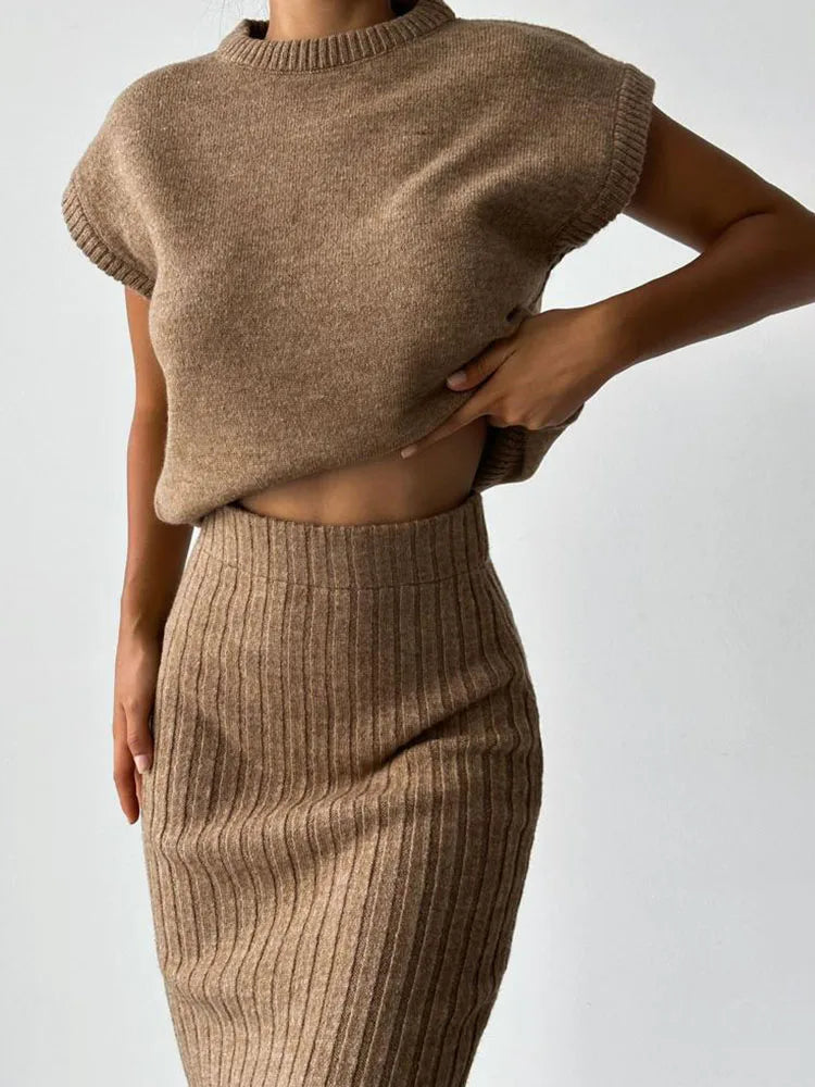 Duttini | Rib Sleeveless Set