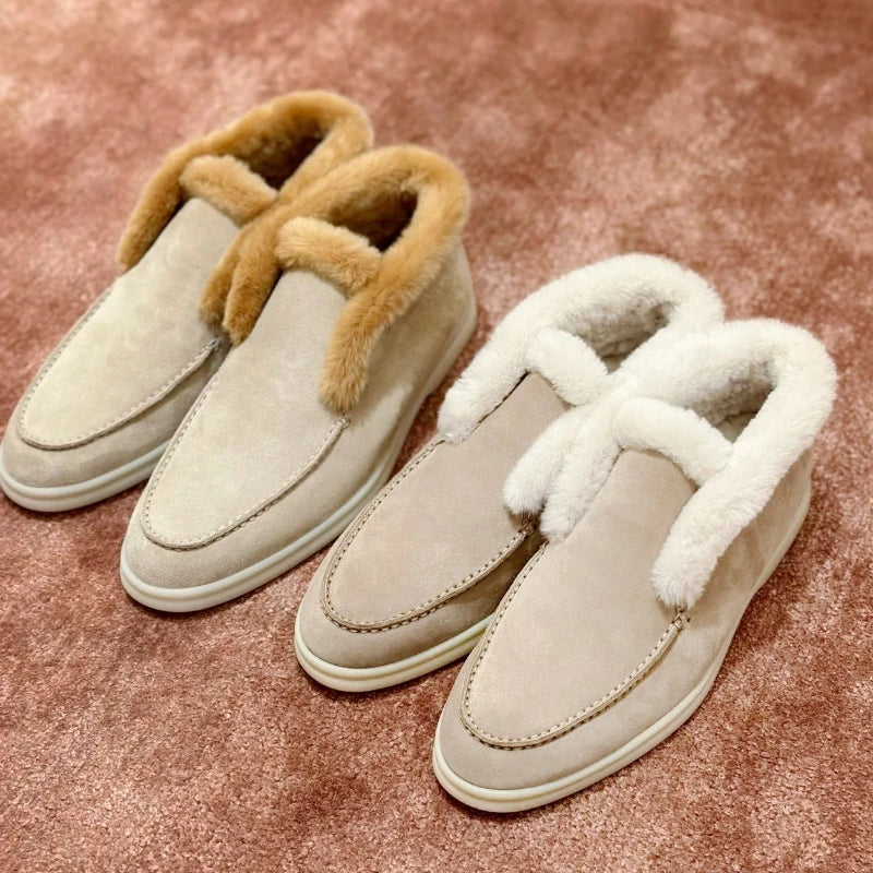 Duttini | Shearling Loafer Boots