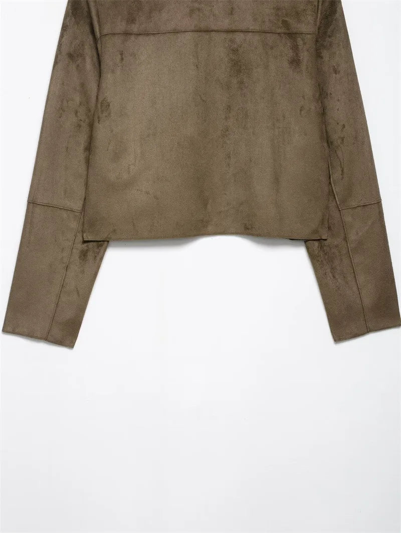 Duttini | Suede Cropped Jacket