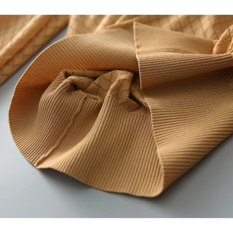 Duttini | Diamond Knit Top for Women in Light Blue