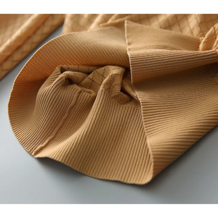 Duttini | Diamond Knit Top for Women in Light Blue