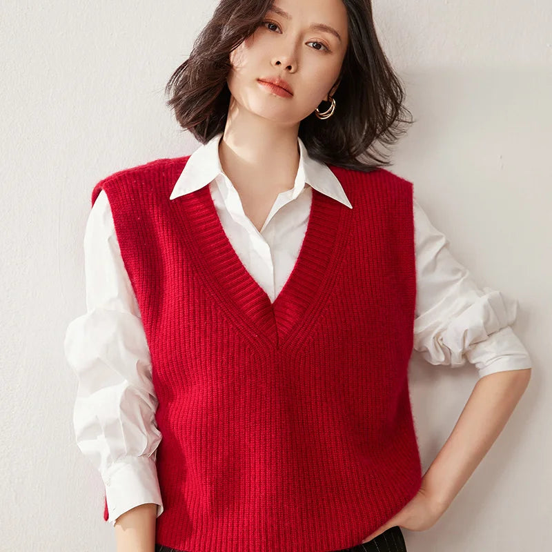 Duttini | Ribbed Cashmere Vest