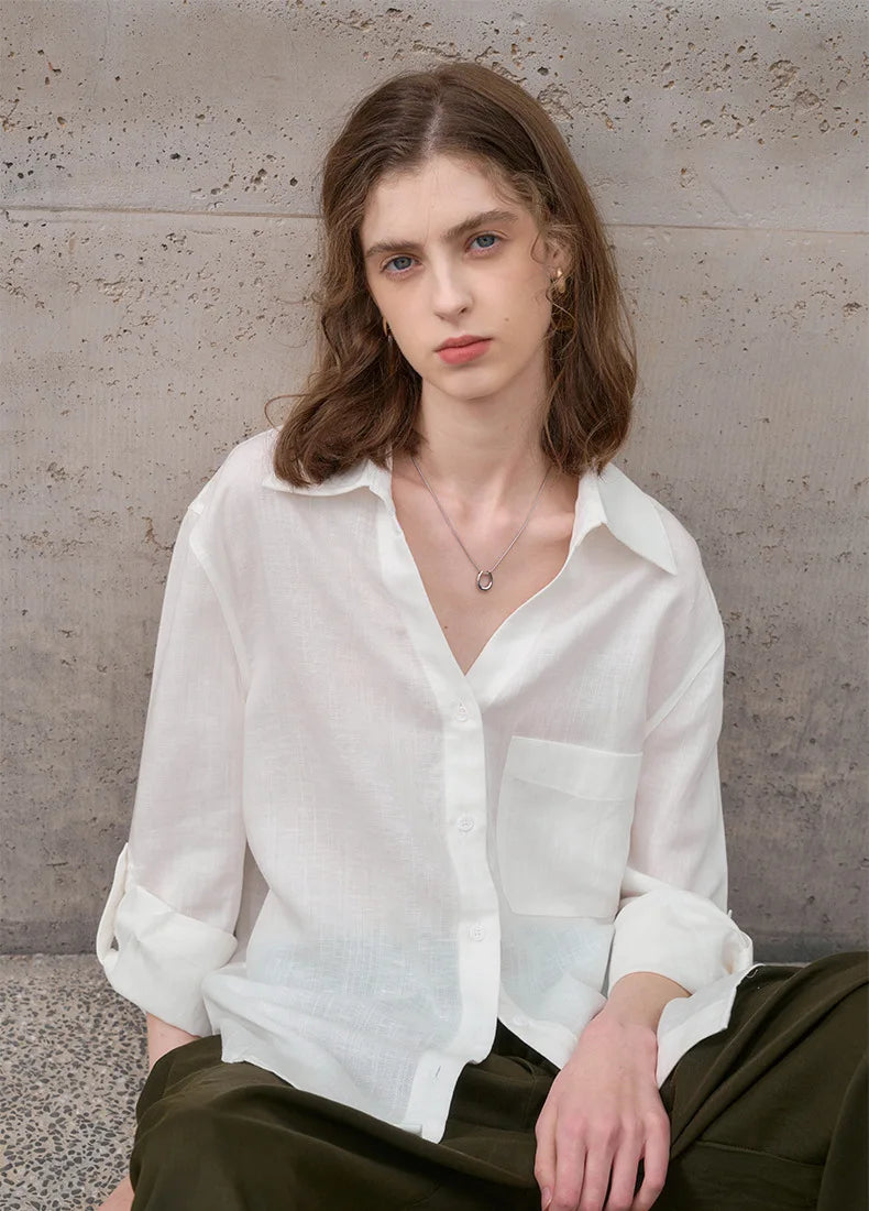 Duttini | Classic Linen Shirt for Men