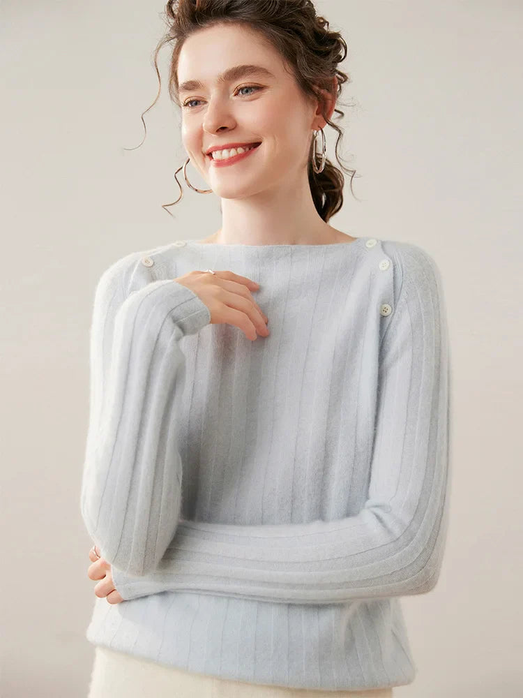 Duttini | Buttoned Cashmere Sweater