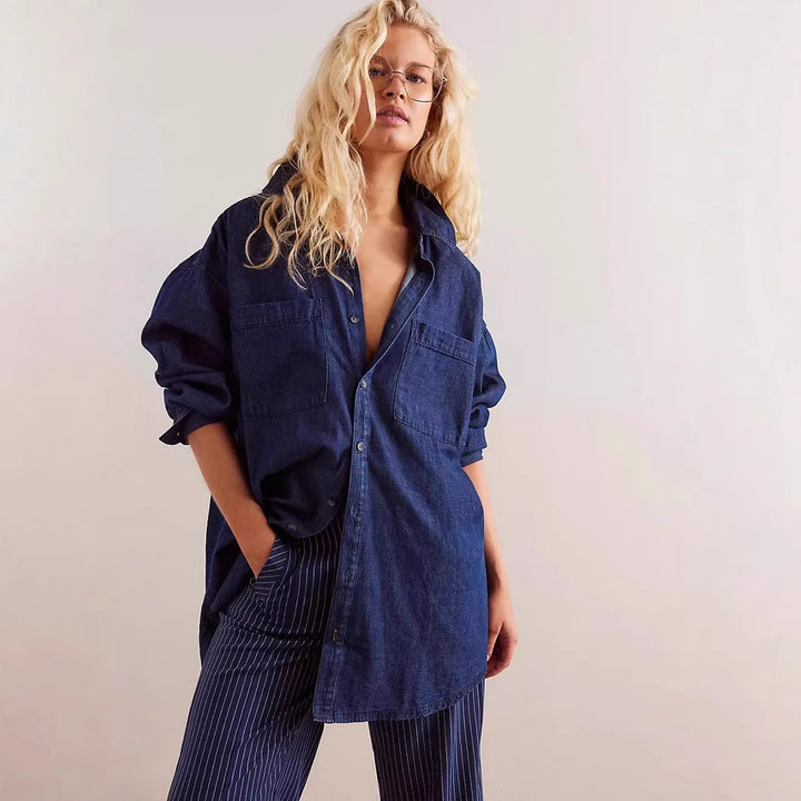 Duttini | Washed Denim Overshirt for Men