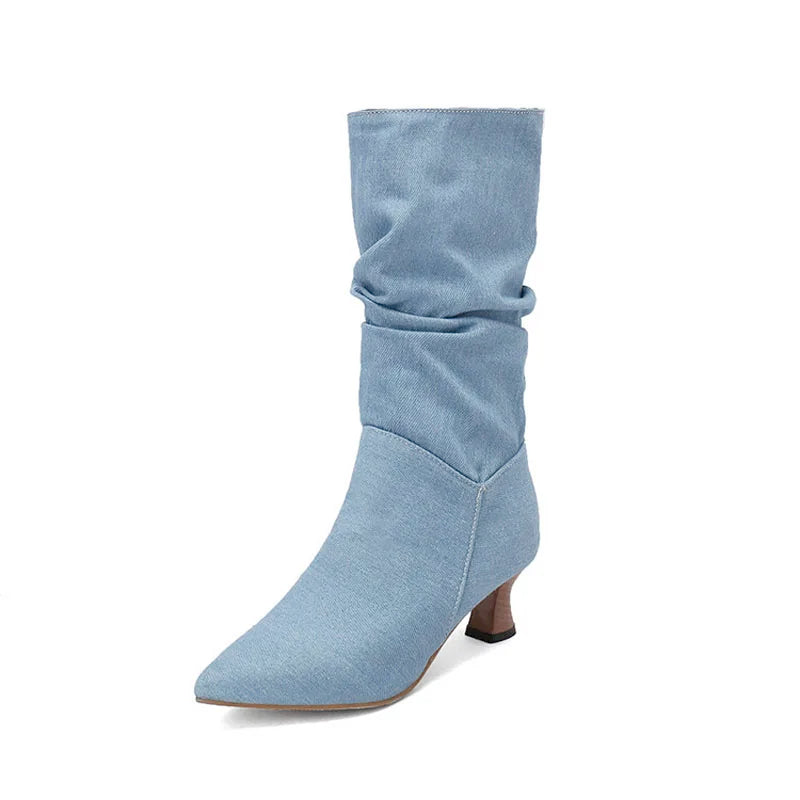 Duttini | Mid-Calf Heel Boots