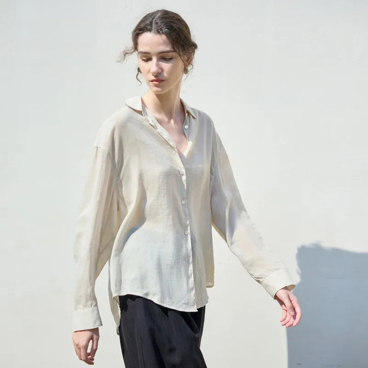 Duttini | Relaxed Ramie Button Down Shirt