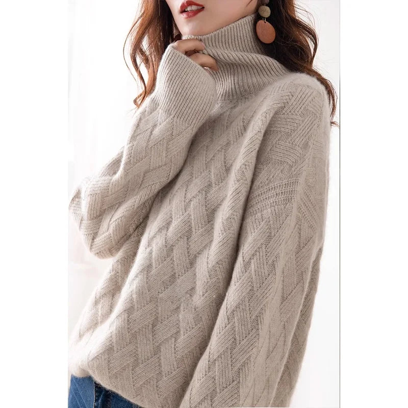Duttini | Cable Turtleneck Sweater