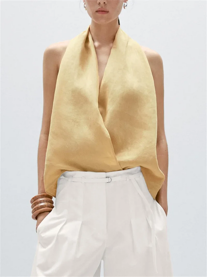 Duttini | Drape Linen Vest