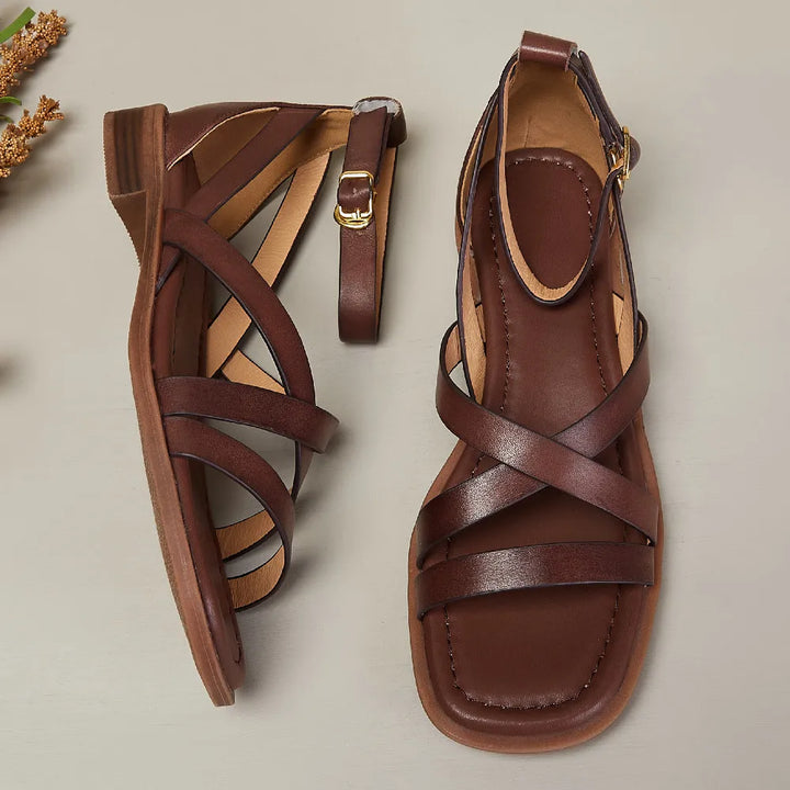 Duttini | Crosswalk Orthopedic Leather Sandals