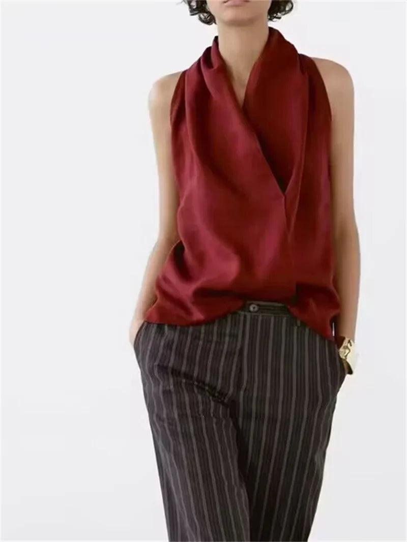 Duttini | Drape Linen Vest