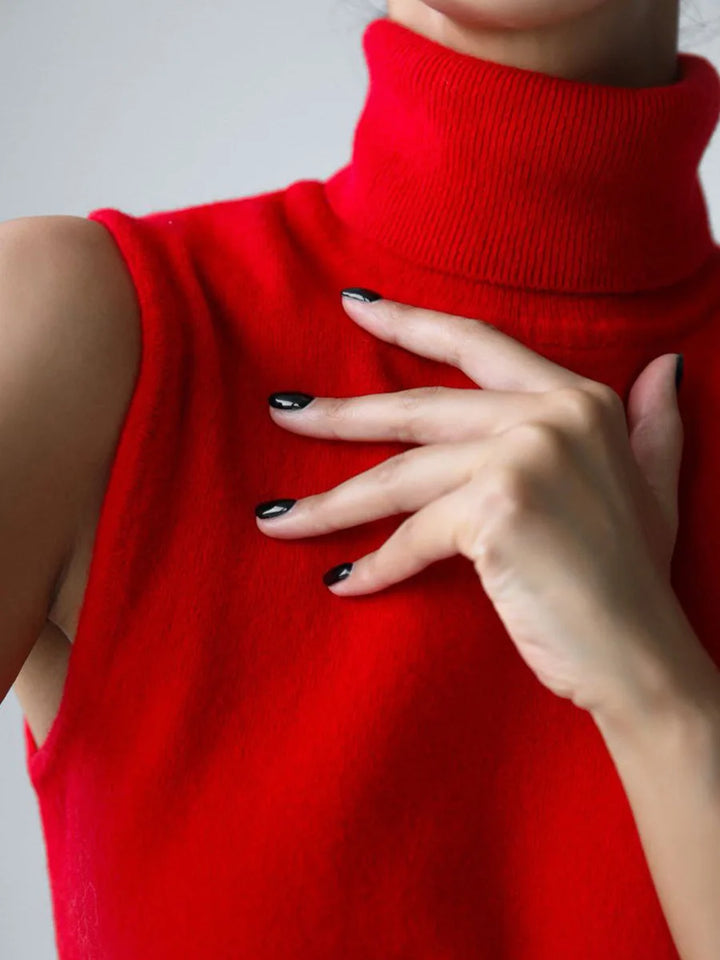 Duttini | High-Neck Vest for Women in Premium Fabric